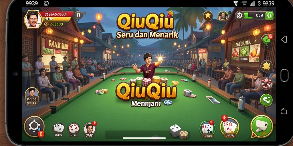 Tampilan gameplay seru dalam QiuQiu 9939.