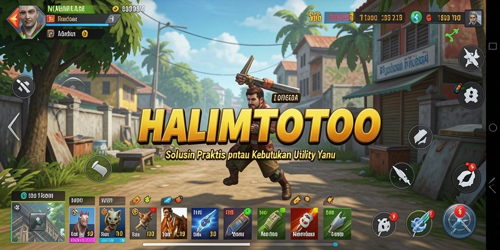 Tampilan antarmuka yang ramah pengguna dari HALIMTOTO.