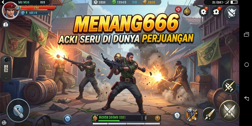 Screenshot MENANG666 menampilkan intensitas aksi di lapangan pertempuran.